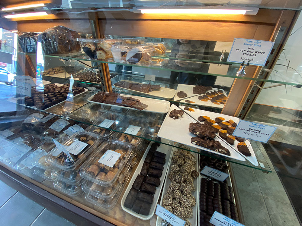 Simply Nova at Graham Ave has a selection of sweets and chocolates