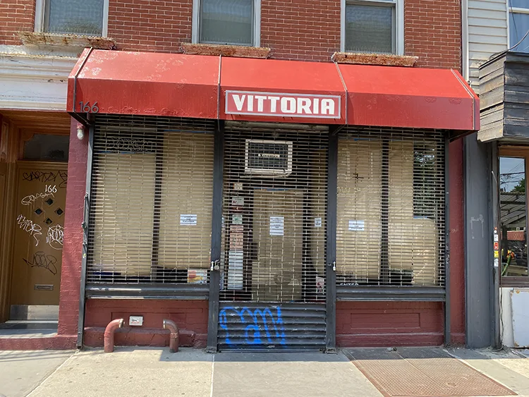 Vittoria cafe on Bedford Avenue